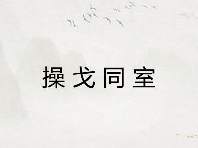 操戈同室