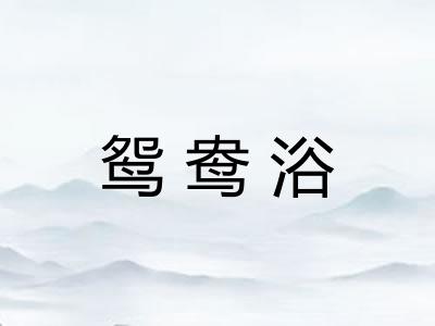 鸳鸯浴