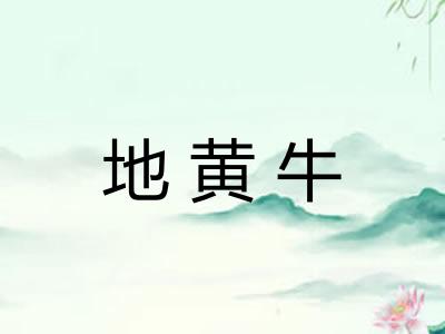 地黄牛