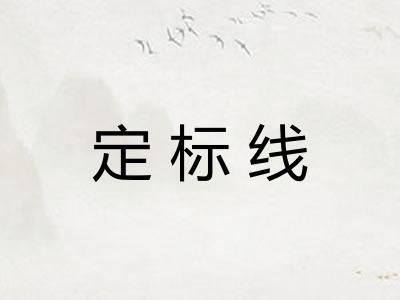 定标线
