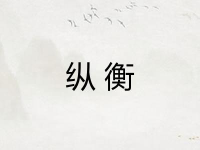 纵衡