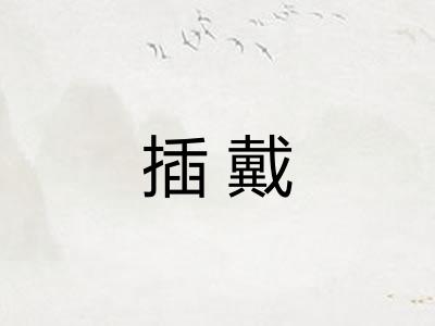 插戴