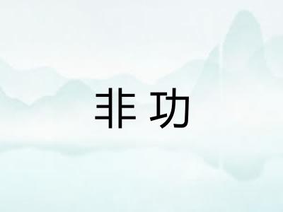 非功