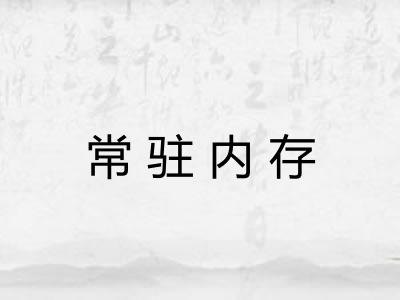 常驻内存