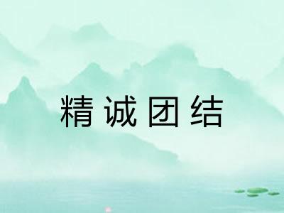 精诚团结