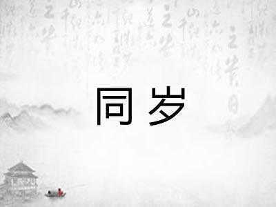 同岁