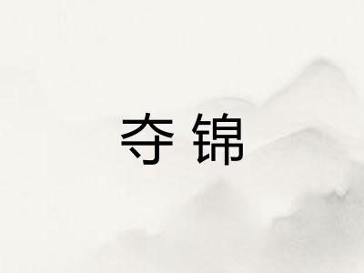 夺锦