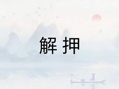 解押