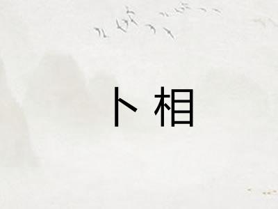 卜相