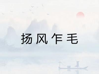 扬风乍毛