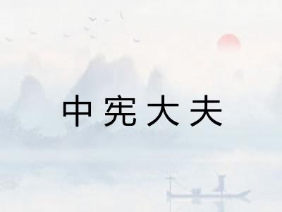 中宪大夫