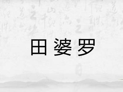 田婆罗