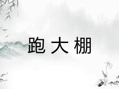 跑大棚