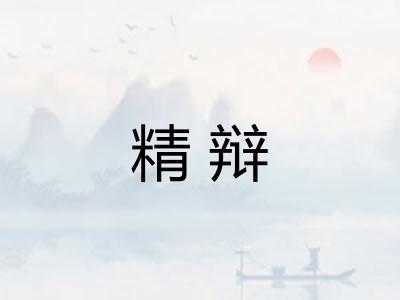 精辩
