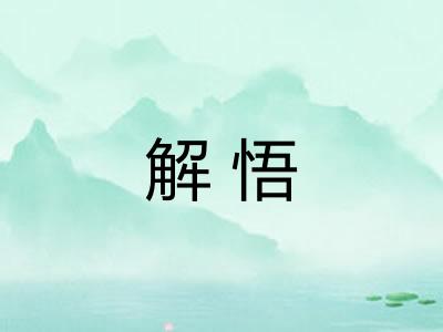 解悟