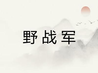 野战军