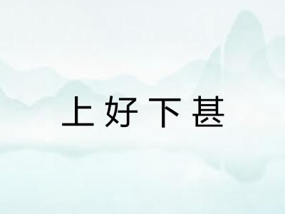 上好下甚