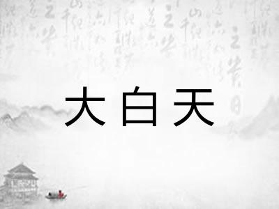 大白天