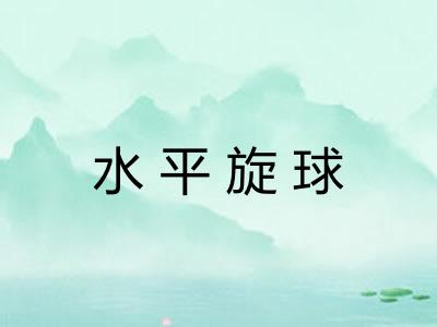 水平旋球