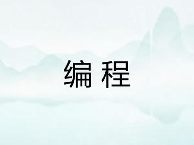 编程
