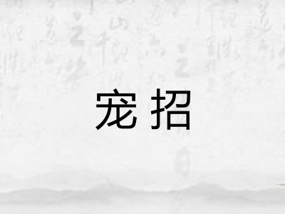 宠招
