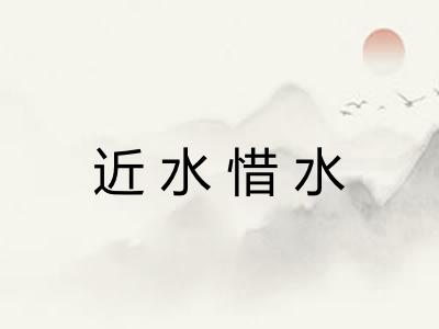 近水惜水