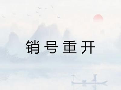 销号重开