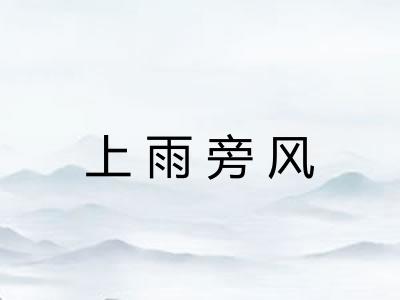 上雨旁风