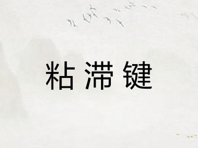 粘滞键