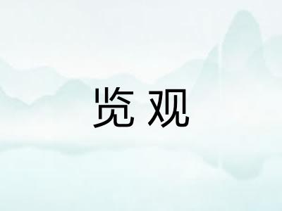 览观