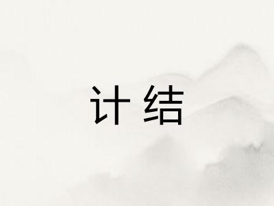 计结