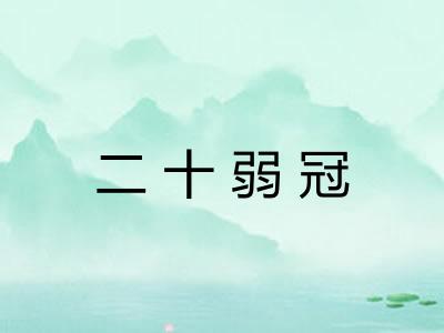二十弱冠