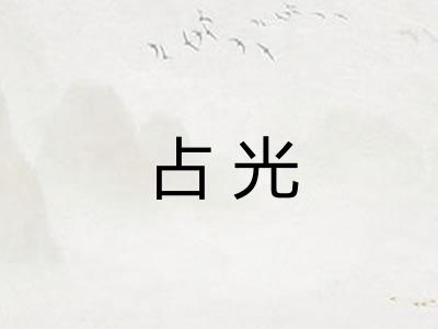 占光