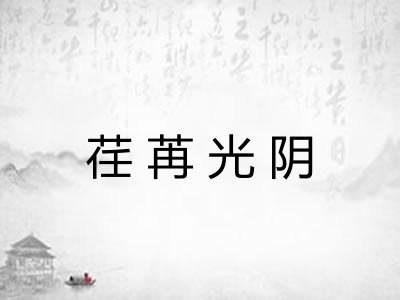 荏苒光阴