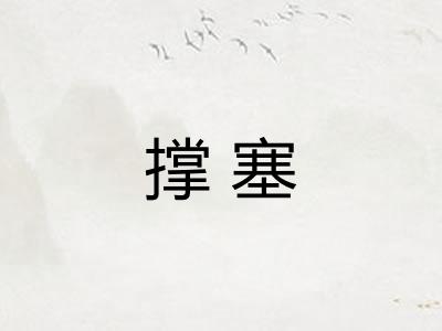 撑塞