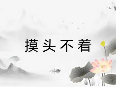 摸头不着