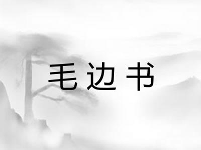 毛边书