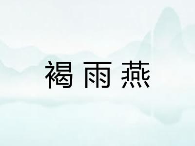 褐雨燕