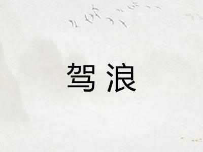 驾浪