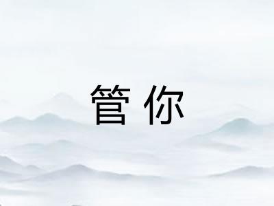 管你