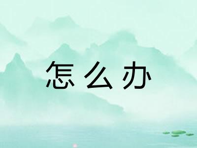 怎么办