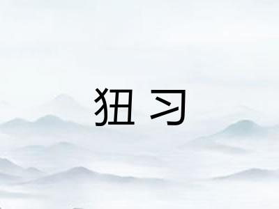 狃习