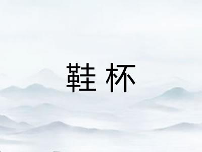 鞋杯