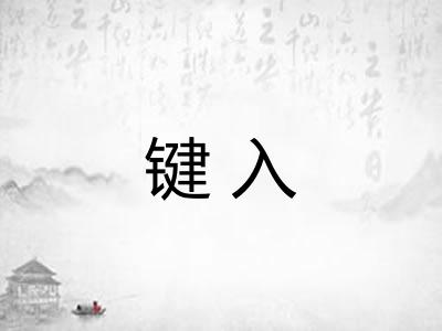 键入