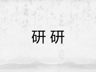 研研