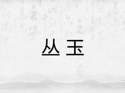 丛玉