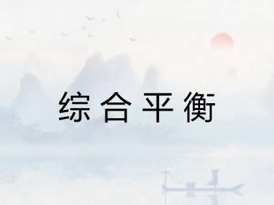 综合平衡