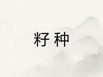 籽种