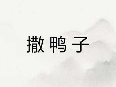 撒鸭子