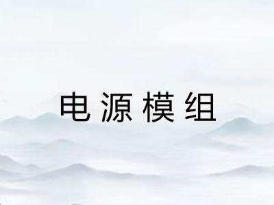 电源模组
